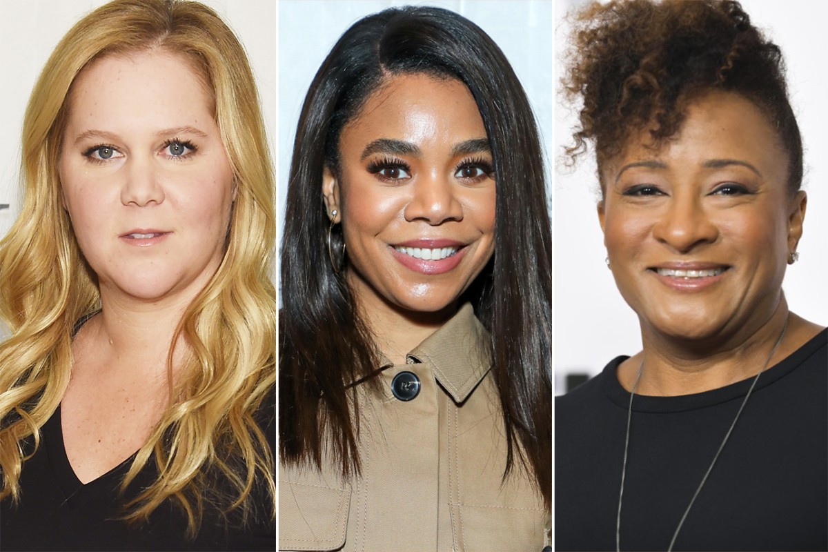 Amy Schumer, Regina Hall, Wanda Sykes ใน Talks to Host 2022 Oscars